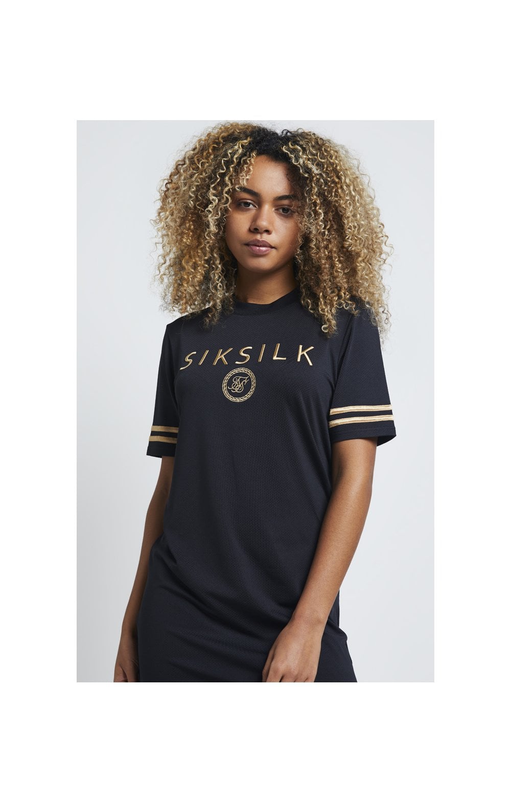 SikSilk Mesh T-Shirt Dress - Black (2)
