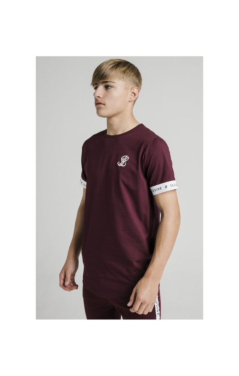 Illusive London Tech Tee - Burgundy (1)