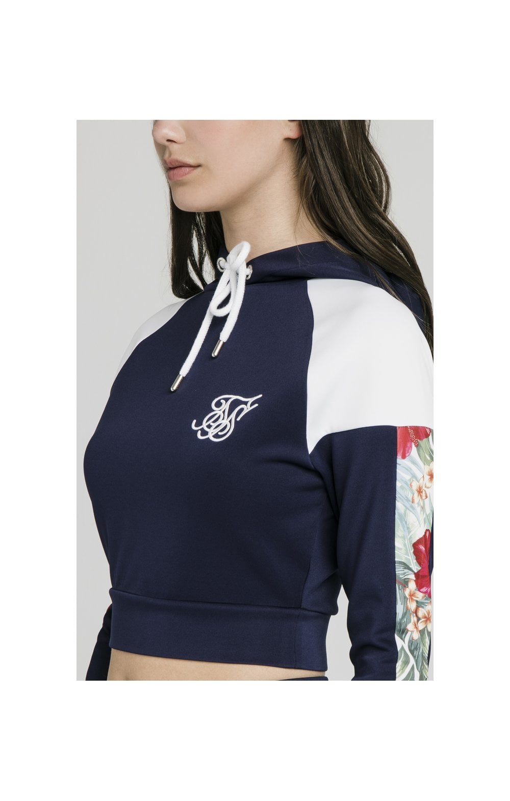 SikSilk Tropical Print Track Top - Eclipse (1)