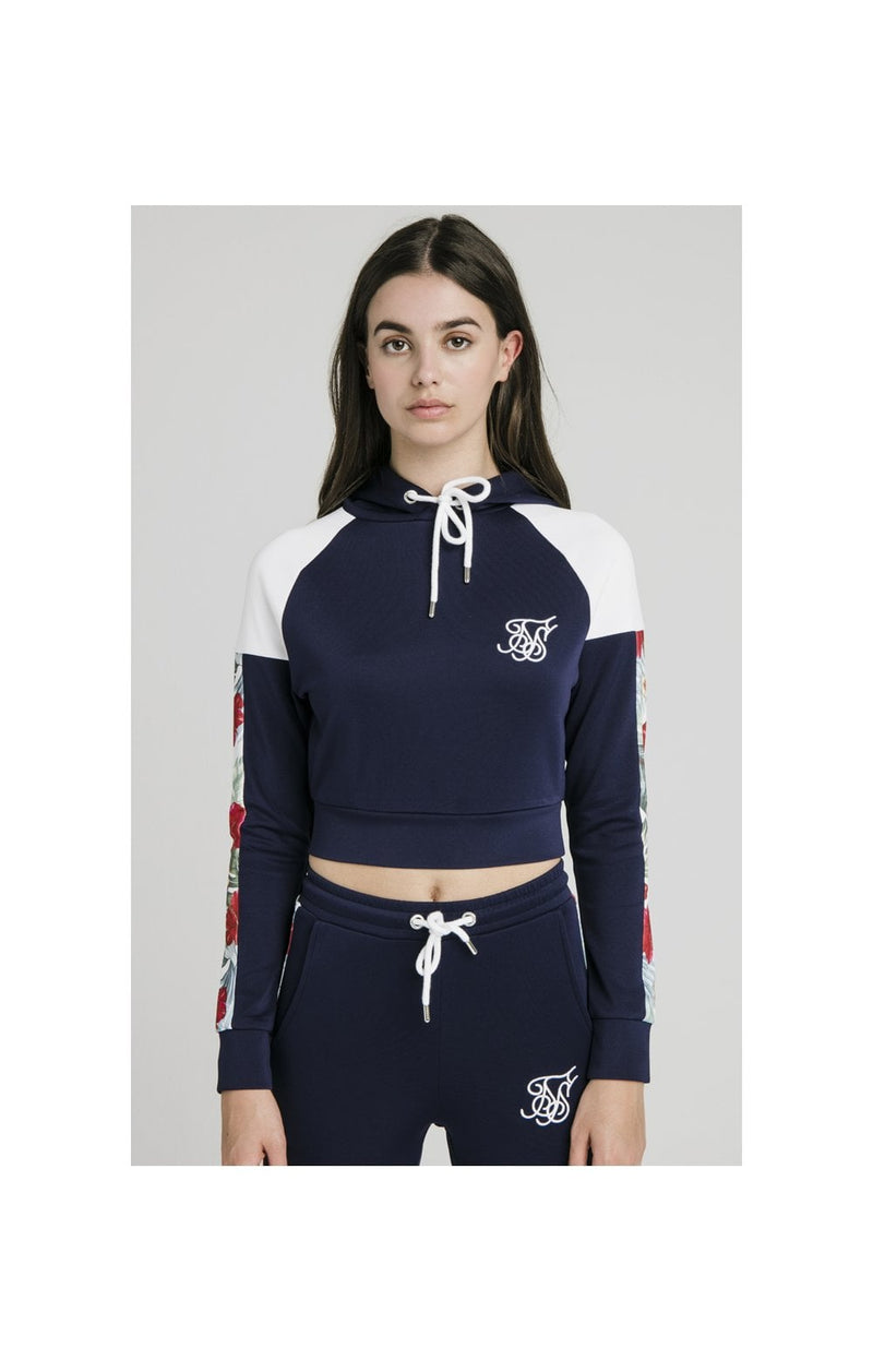 SikSilk Tropical Print Track Top - Eclipse