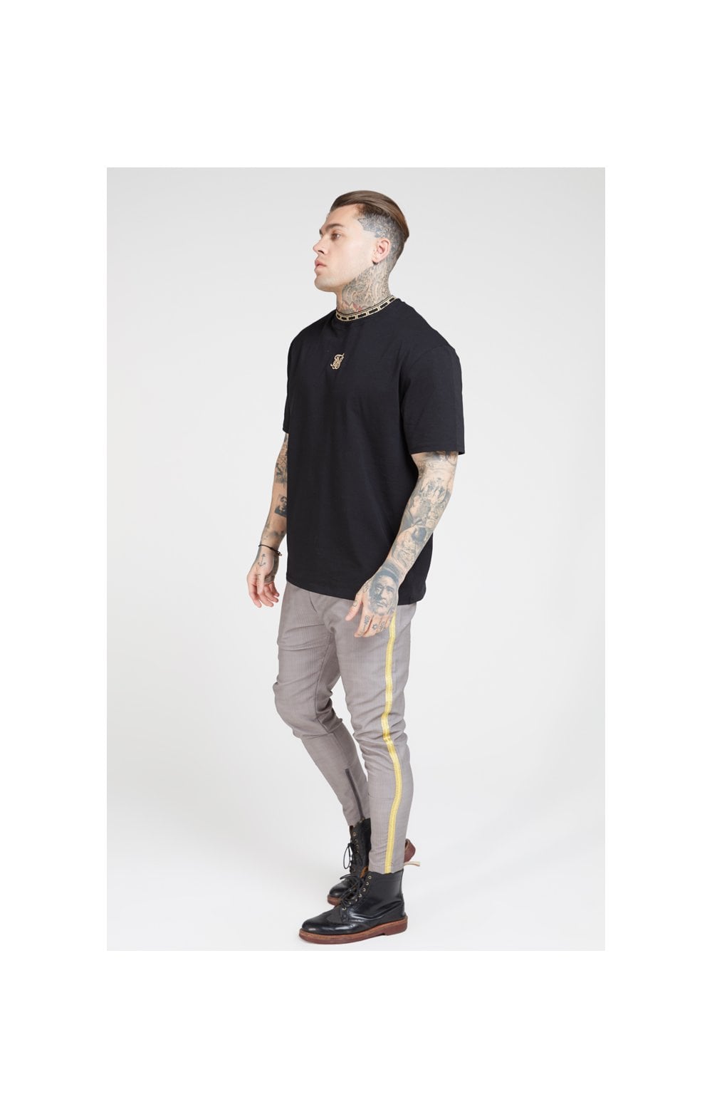 SikSilk Fitted Smart Tape Jogger Pants - Grey (1)