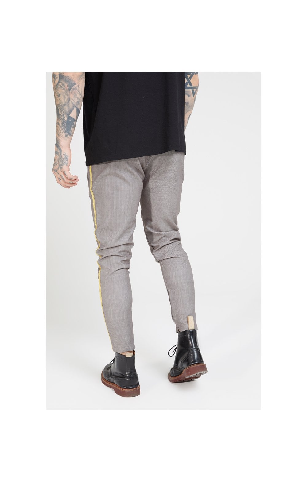 SikSilk Fitted Smart Tape Jogger Pants - Grey (3)