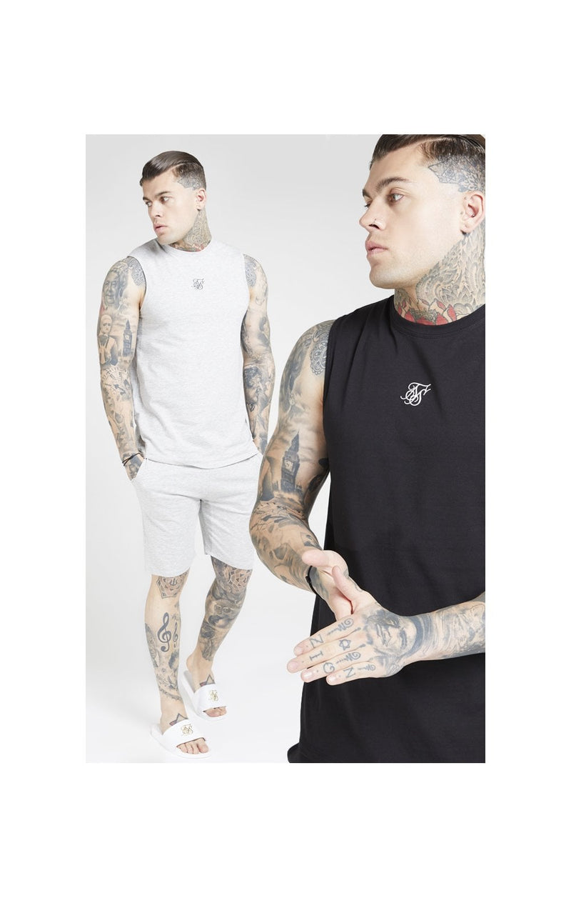 Grey And Black Lounge Vest