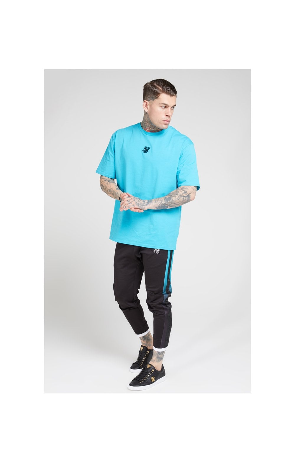 SikSilk S/S Oversize Essential Tee – Teal (4)