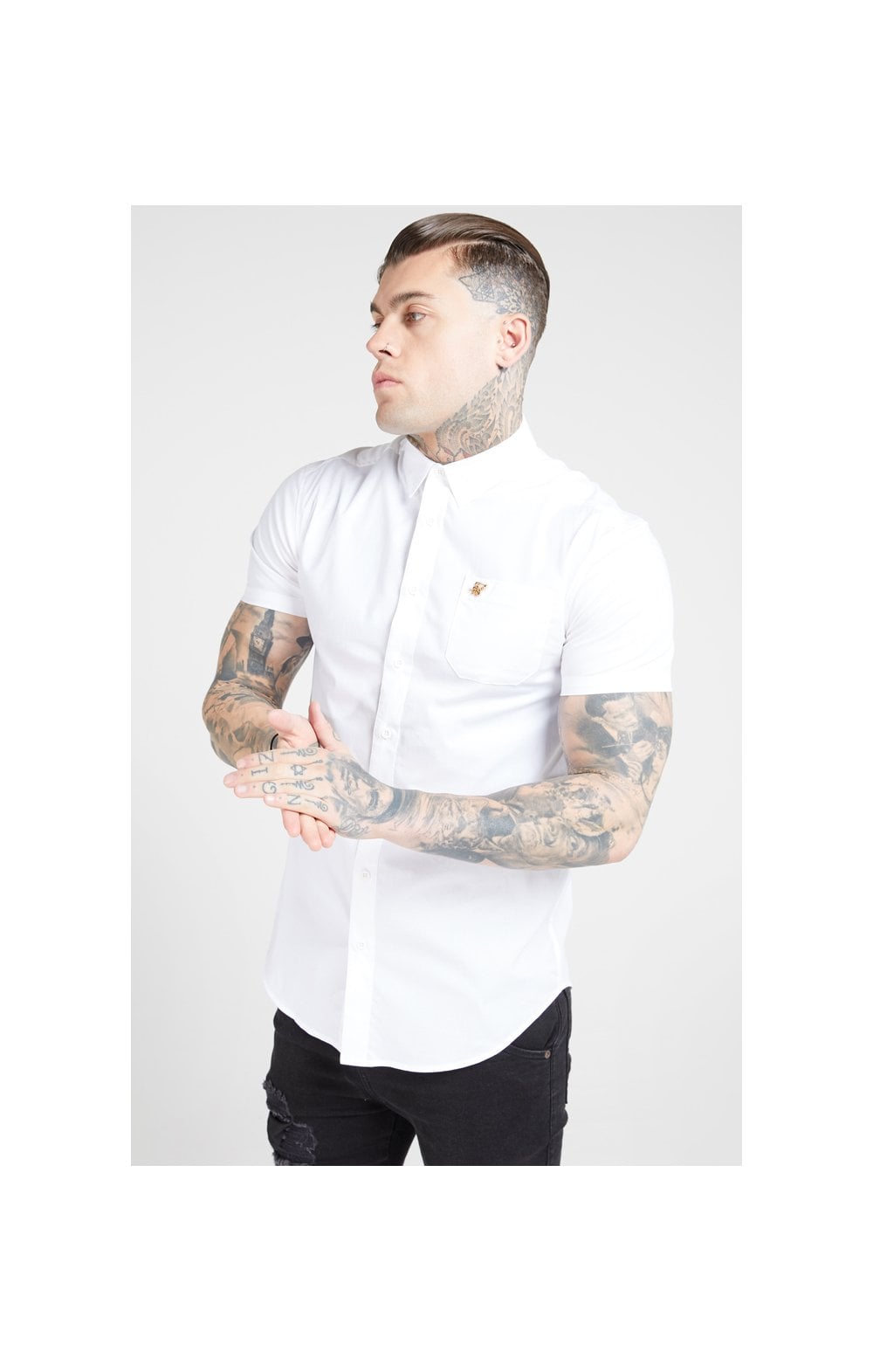 SikSilk S/S Smart Shirt - White (1)