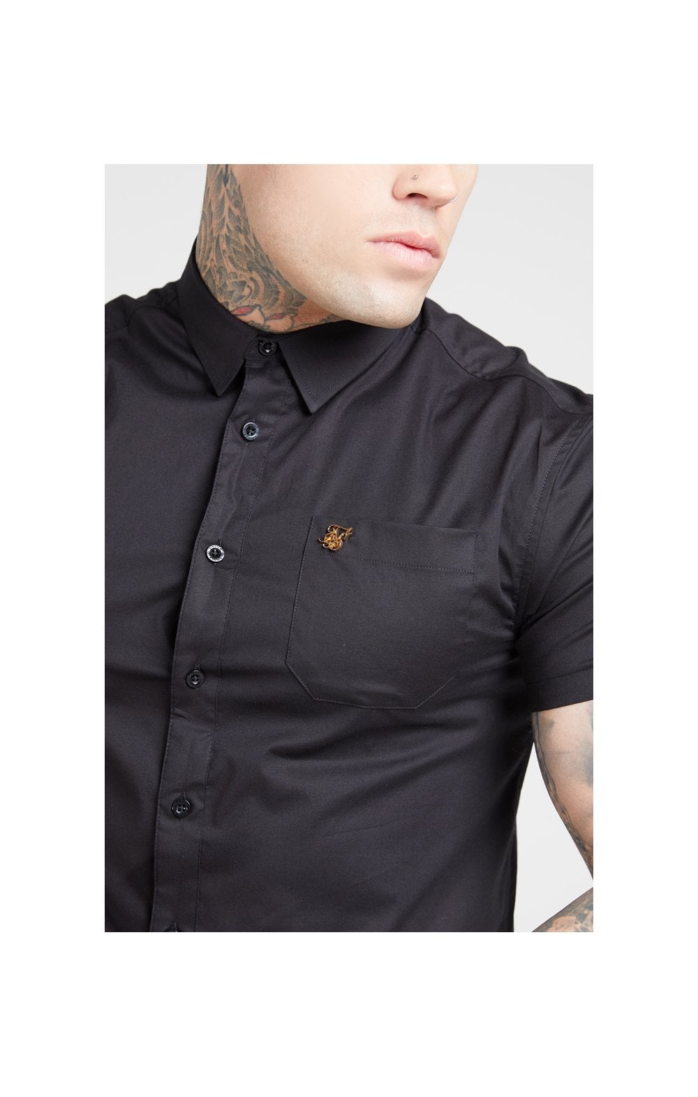 SikSilk S/S Smart Shirt - Black (1)