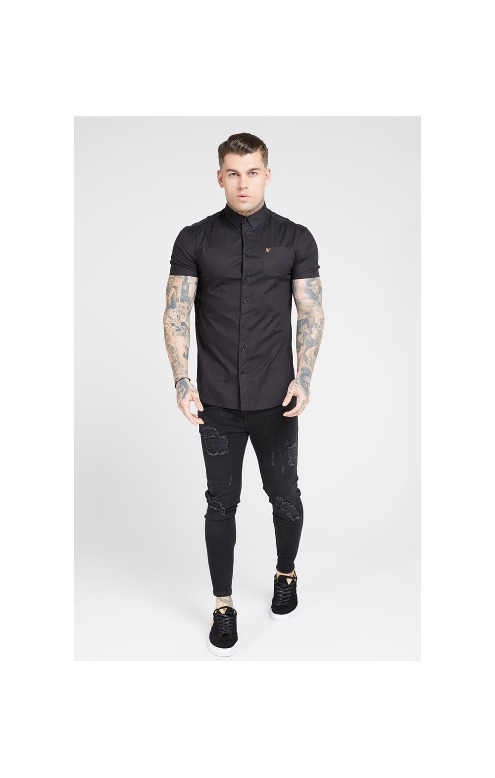 SikSilk S/S Smart Shirt - Black (2)