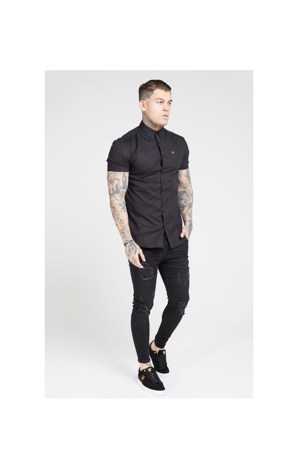 SikSilk S/S Smart Shirt - Black (3)