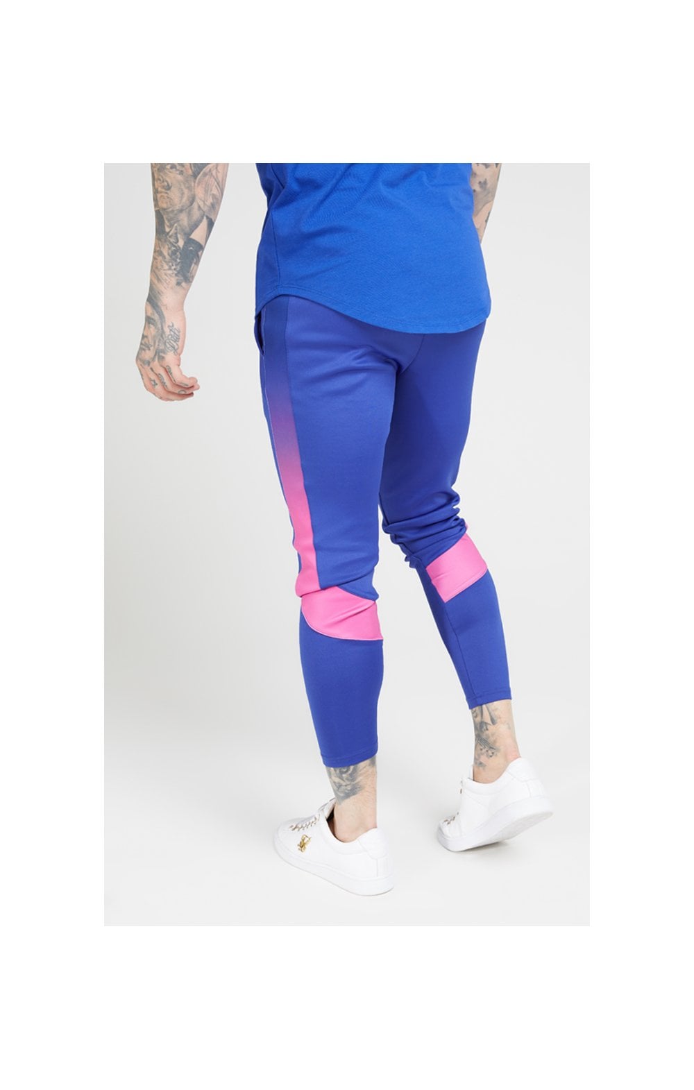 SikSilk Athlete fade Track Pants - Neon Blue (3)