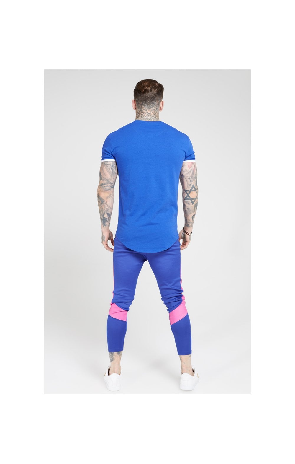 SikSilk Athlete fade Track Pants - Neon Blue (5)