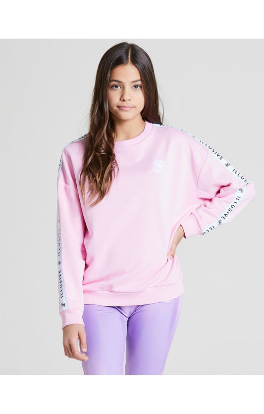 Illusive London Crew Neck Sweater - Pink