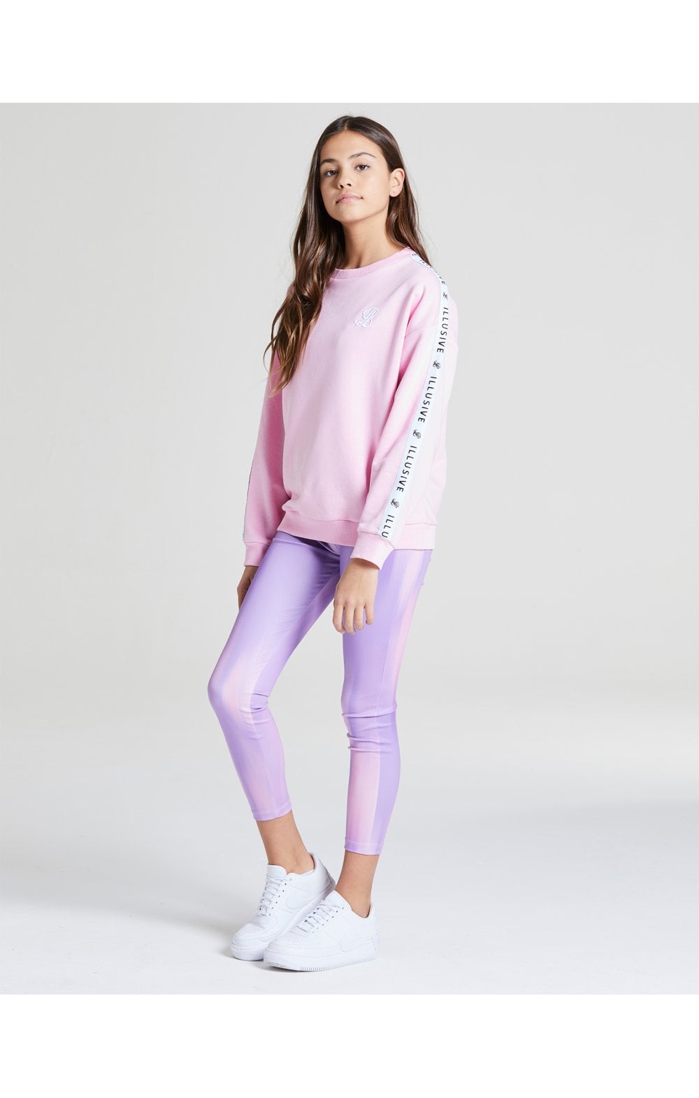 Load image into Gallery viewer, Illusive London Crew Neck Sweater - Pink (3)