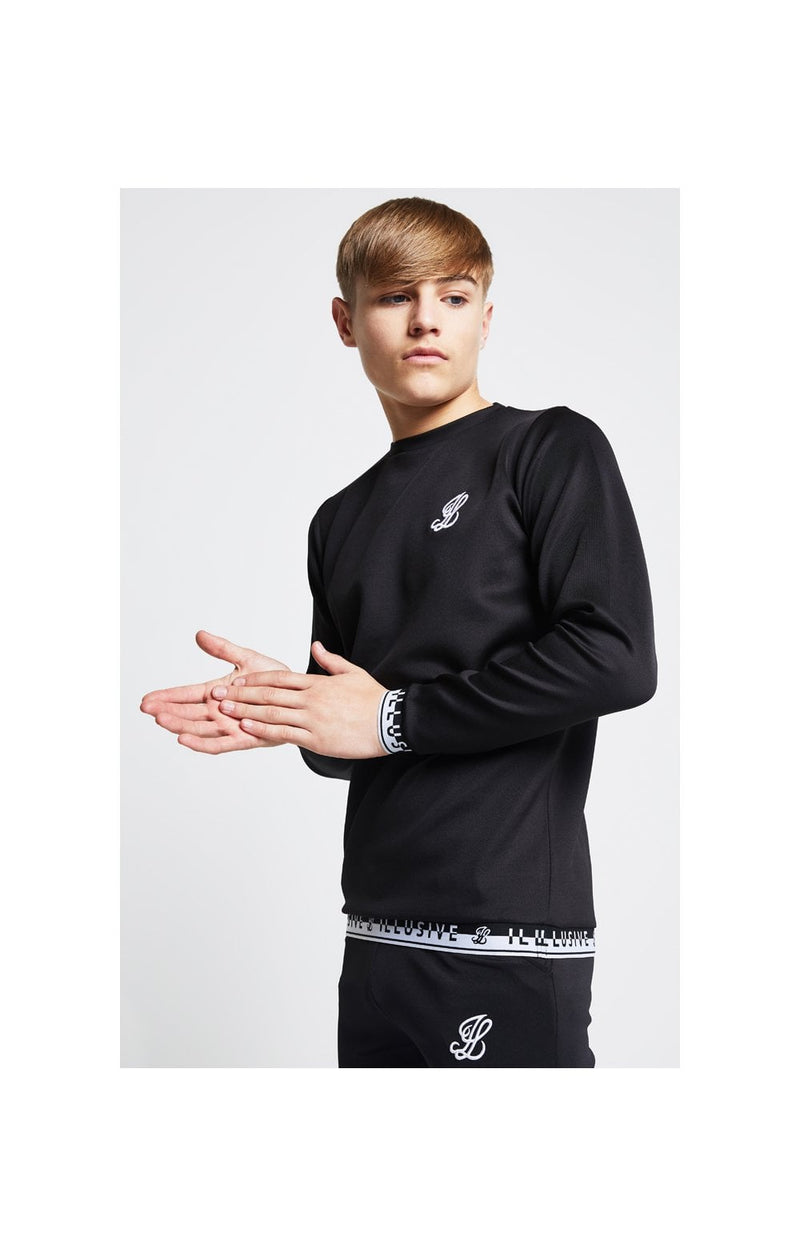 Illusive London Taped Crew Sweater - Black