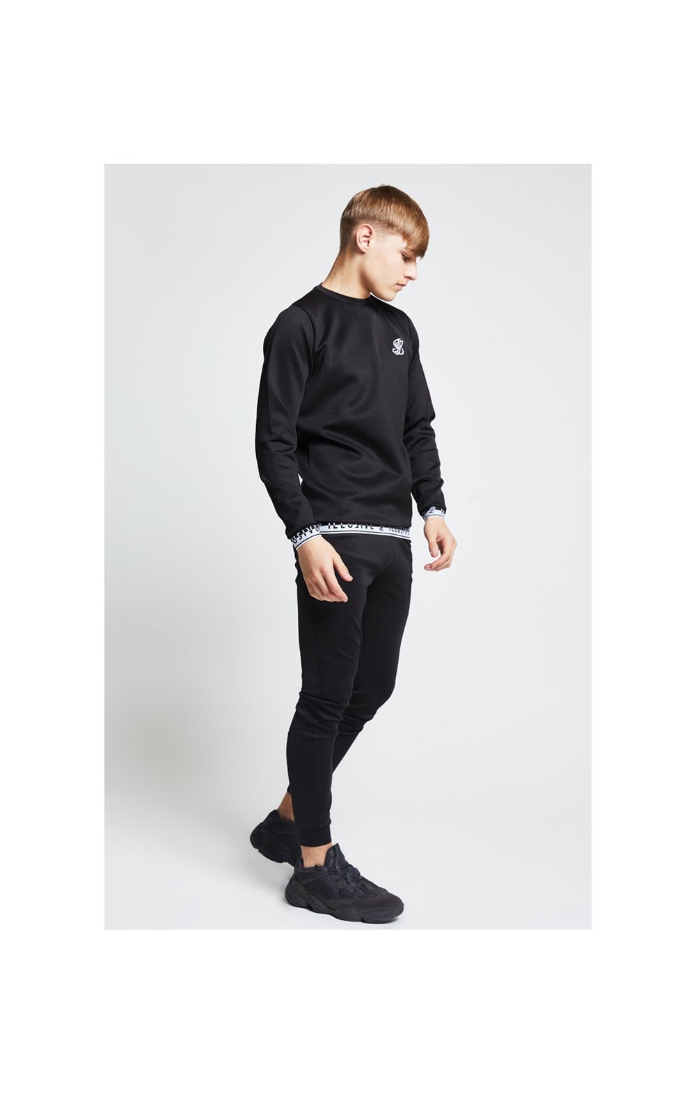 Illusive London Taped Crew Sweater - Black (3)