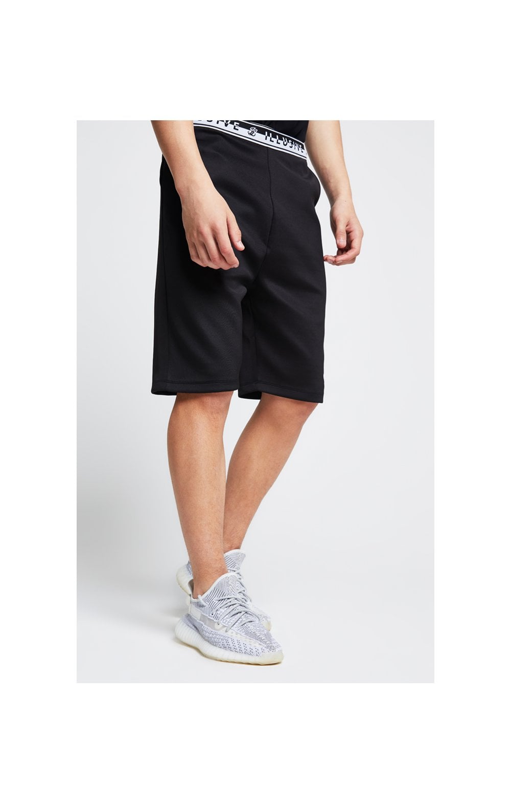 Illusive London Tape Jersey Shorts - Black (1)