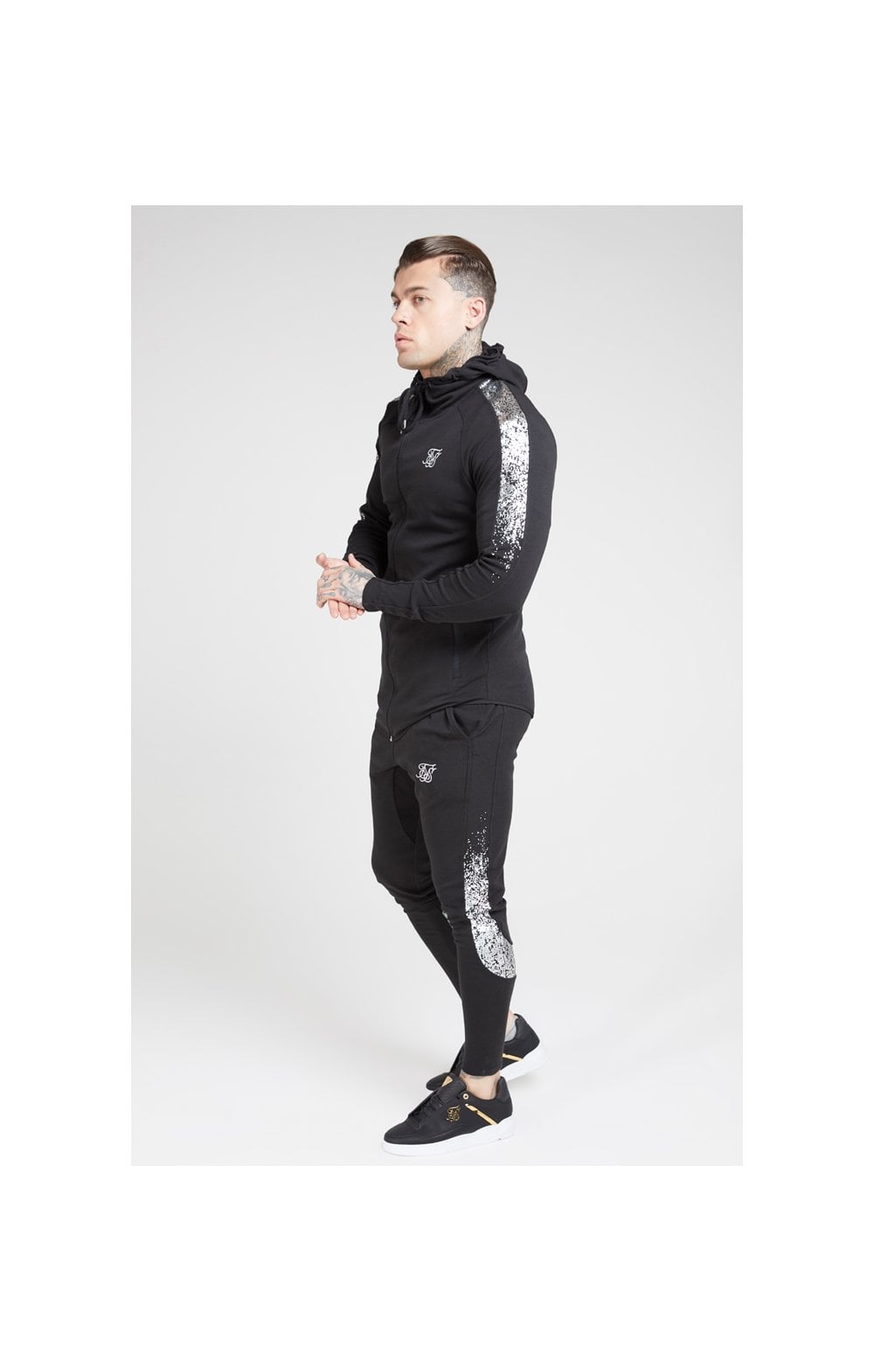 Siksilk athlete zip through on sale hoodie