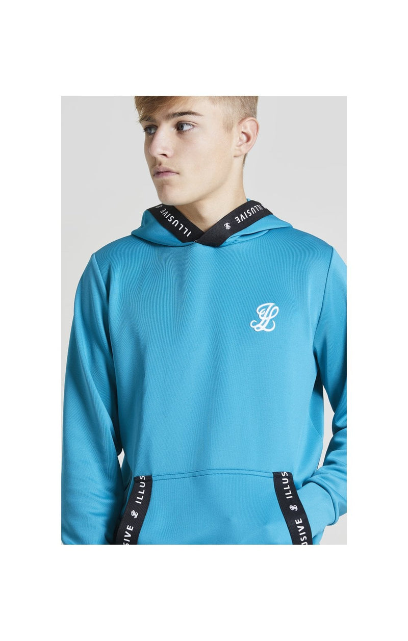 Illusive London Taped Overhead Hoodie - Teal Green (1)