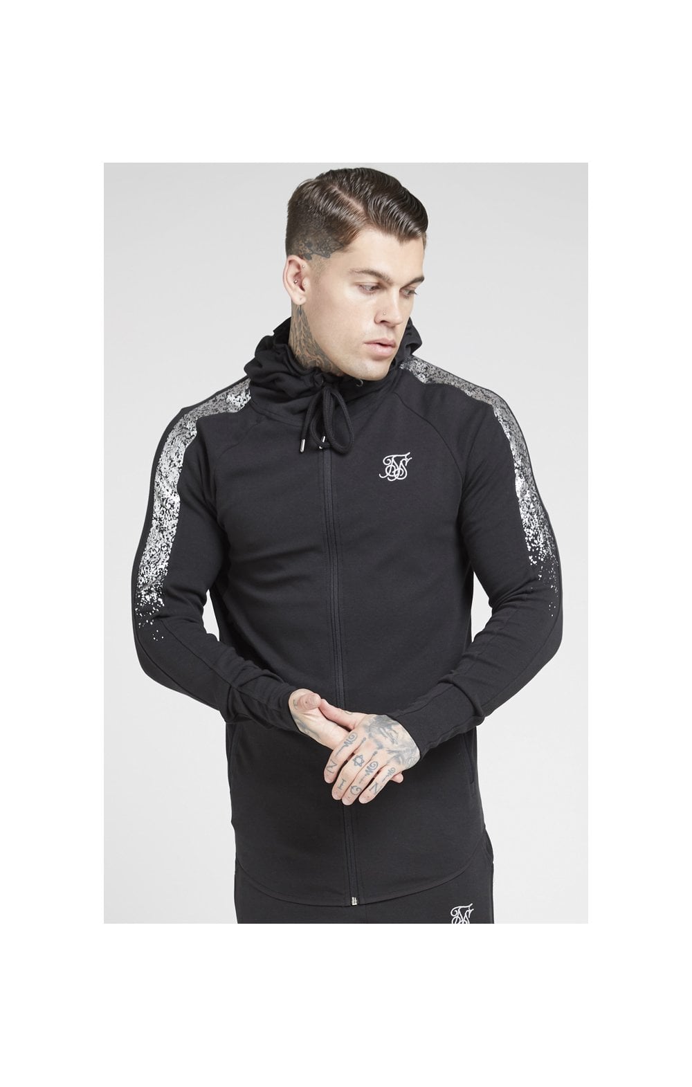 Siksilk athlete clearance zip through hoodie