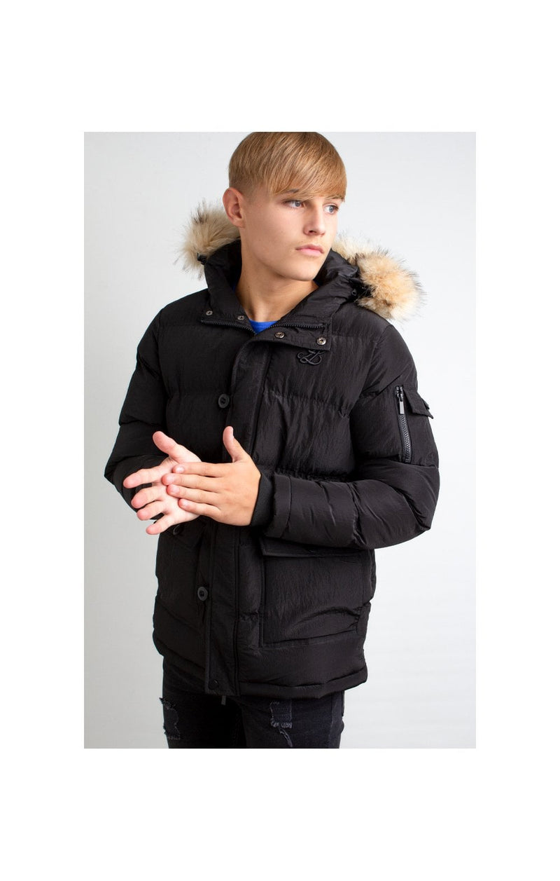 Illusive London Puff Parka – Black