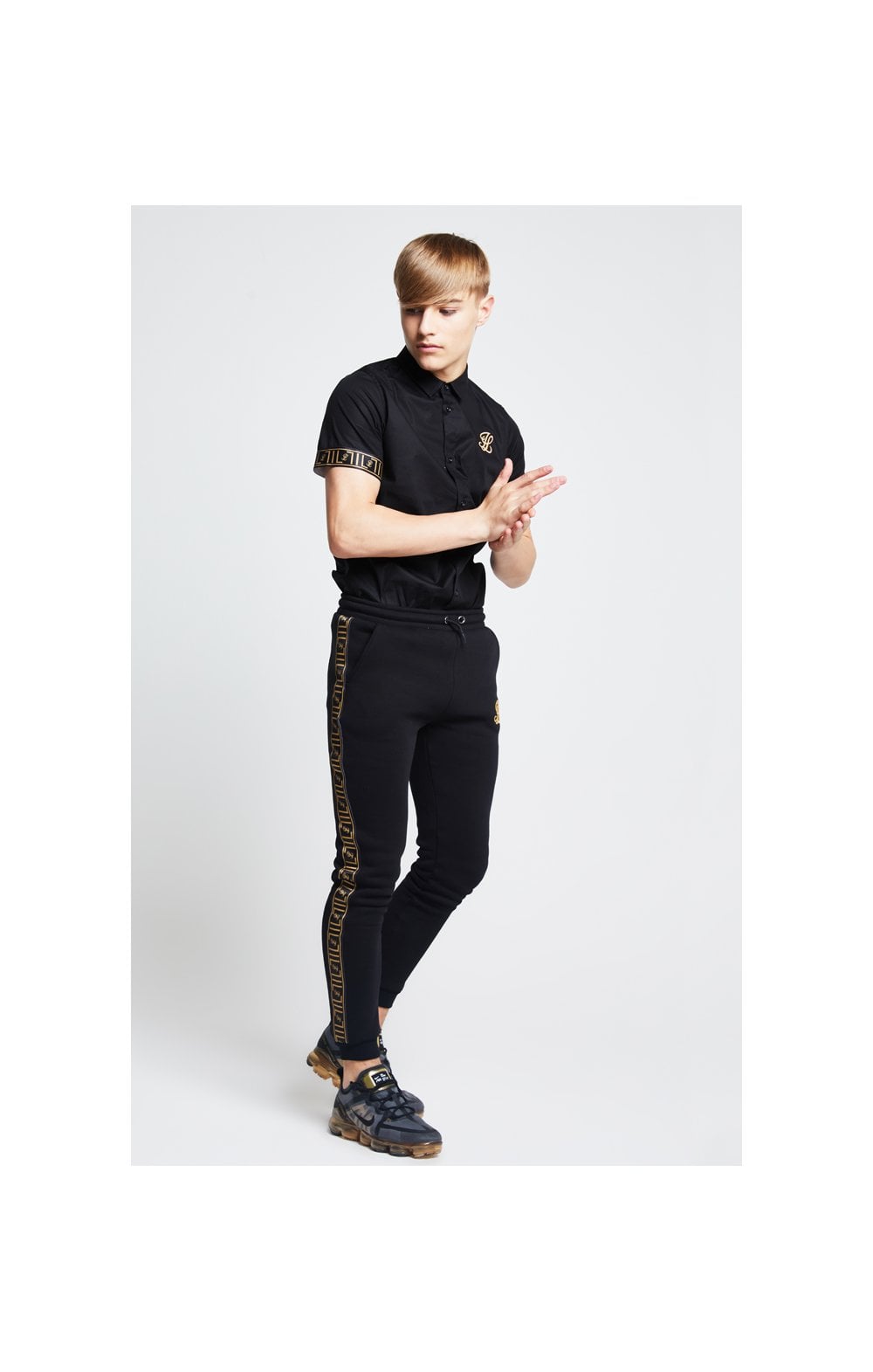 Illusive London S/S Taped Shirt - Black (2)