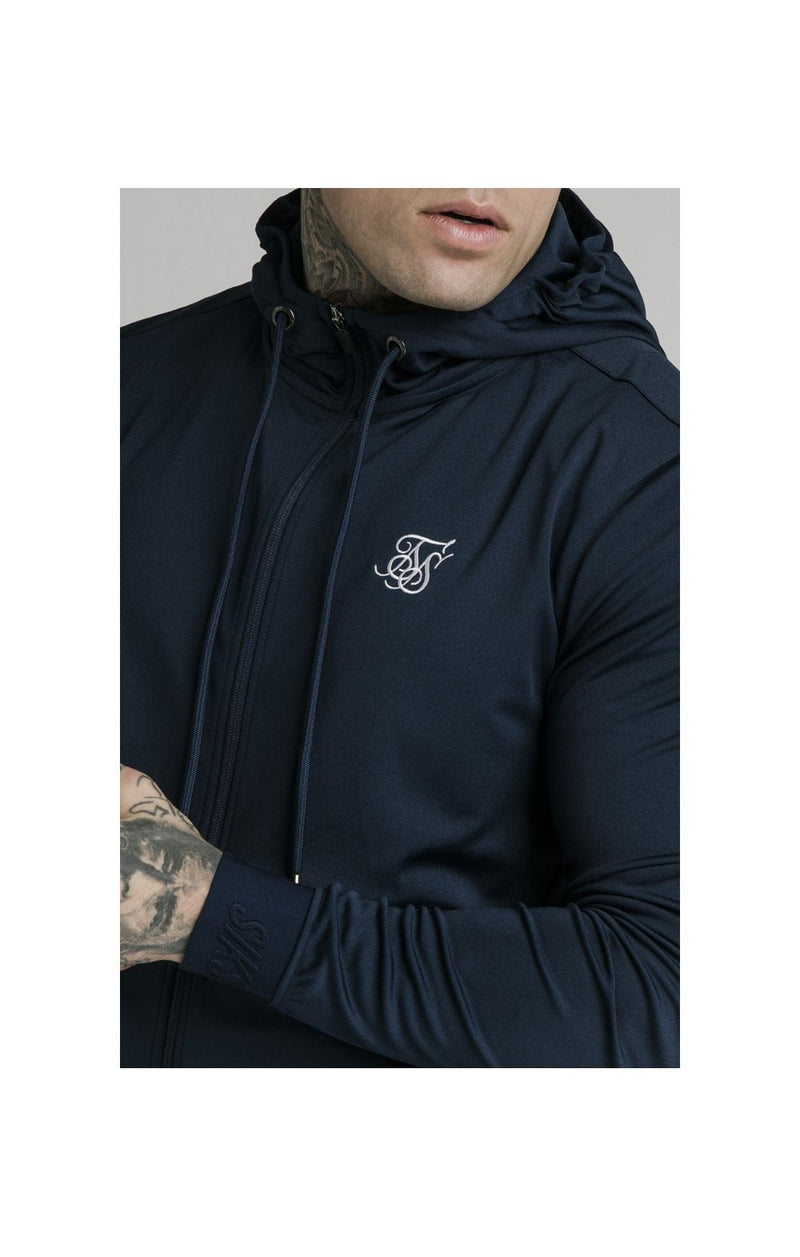 Navy Agility Zip Through Hoodie (1)