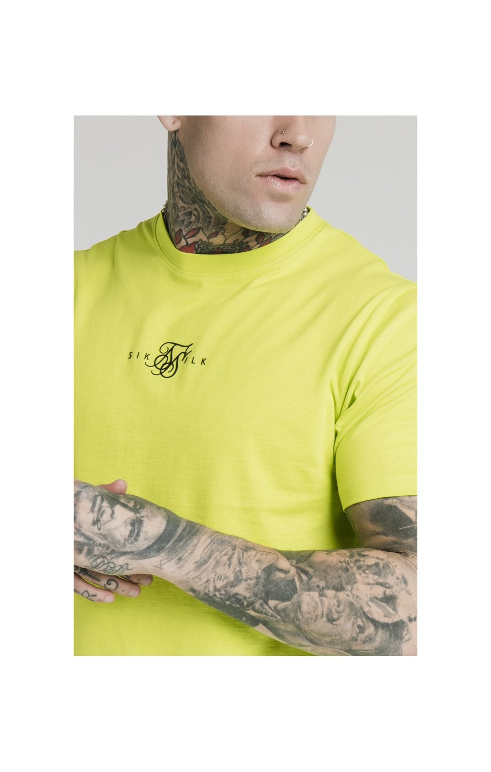 Load image into Gallery viewer, SikSilk S/S Square Hem Tee – Lime (1)