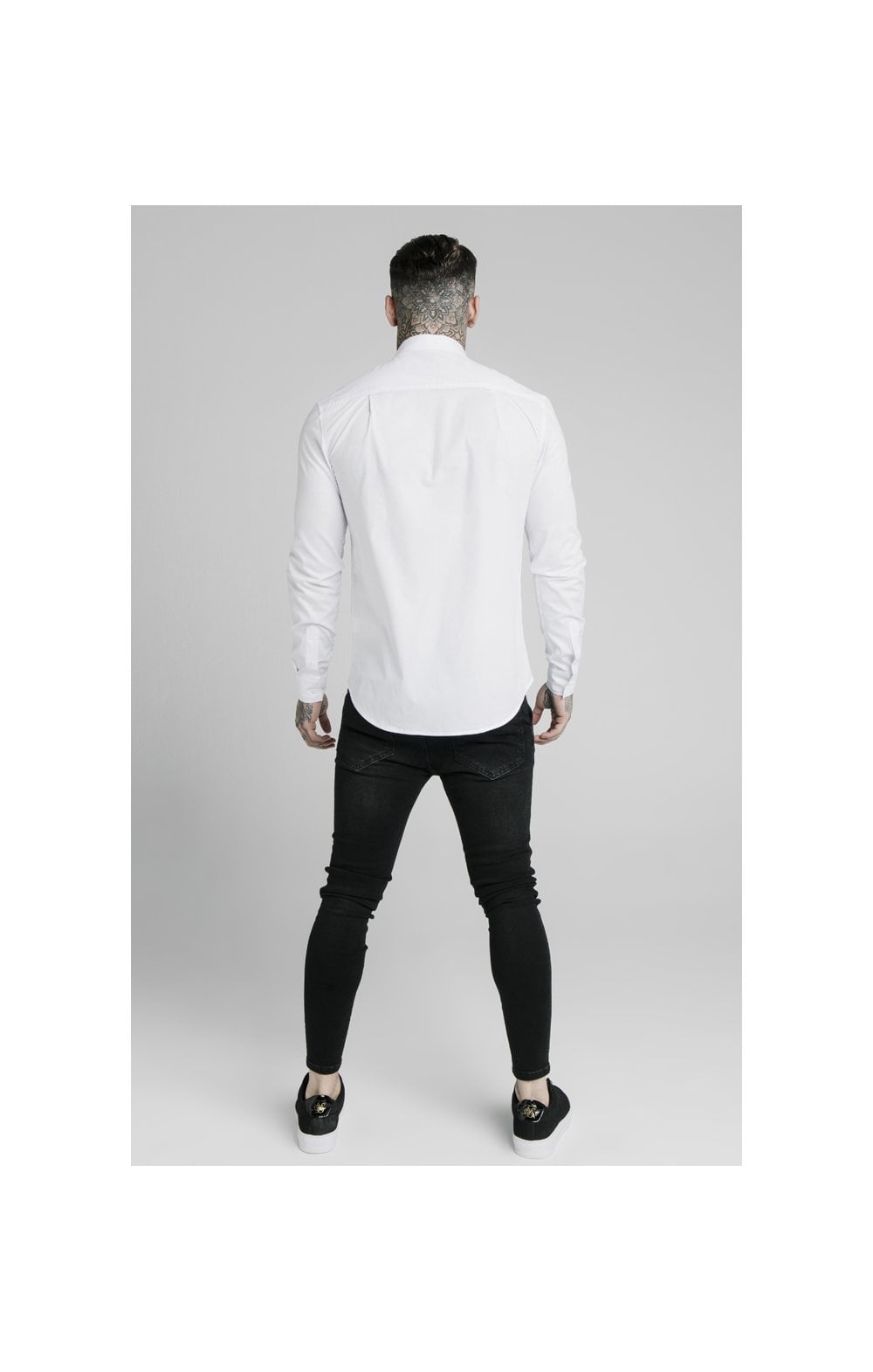 White Long Sleeve Standard Collar Shirt (3)