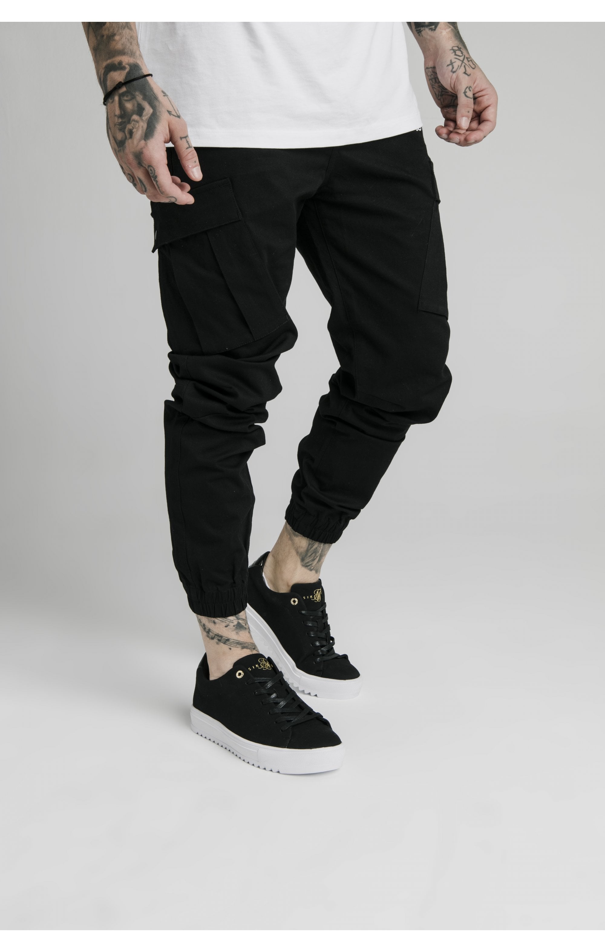Load image into Gallery viewer, SikSilk Cargo Pants - Black (2)