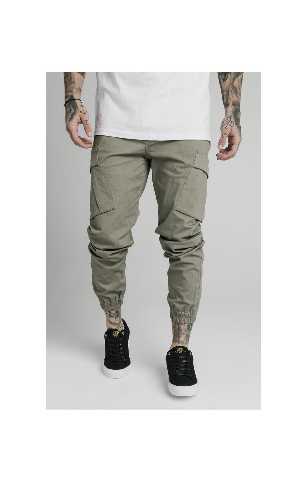 SikSilk Cargo Pants - Khaki