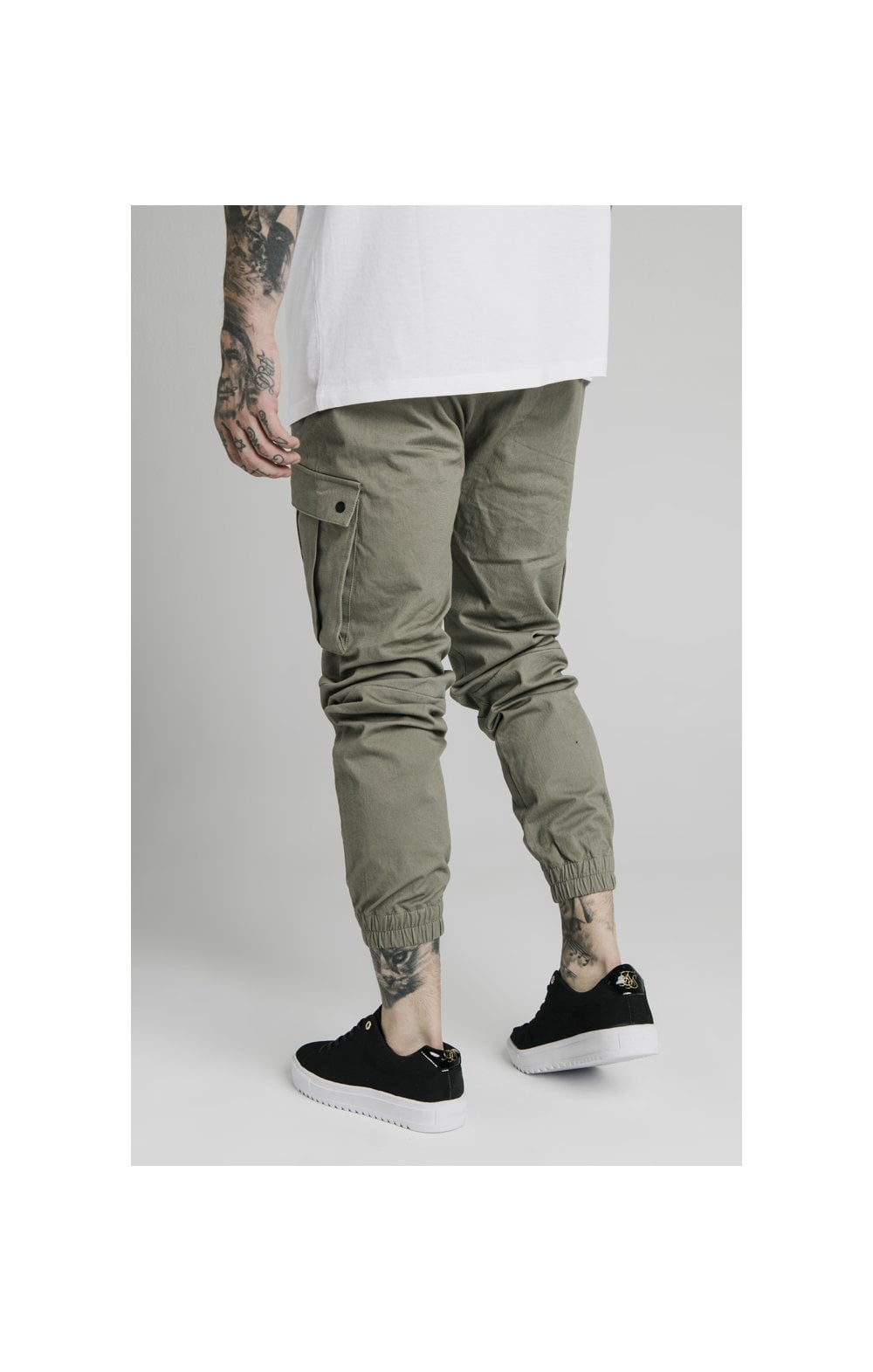 SikSilk Cargo Pants - Khaki (2)