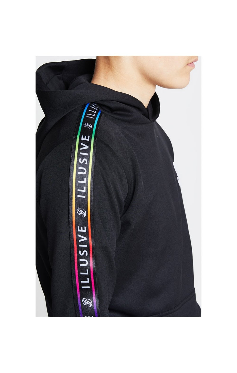 Illusive London Taped Overhead Hoodie - Black (1)