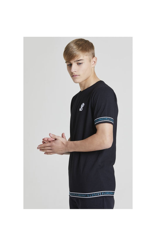 Illusive London Branded Tee - Black & Teal Green