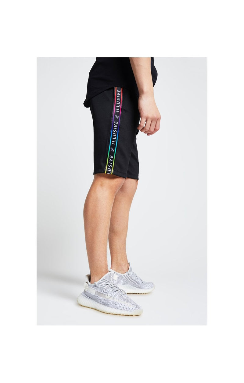 Illusive London Tape Jersey Shorts - Black (1)