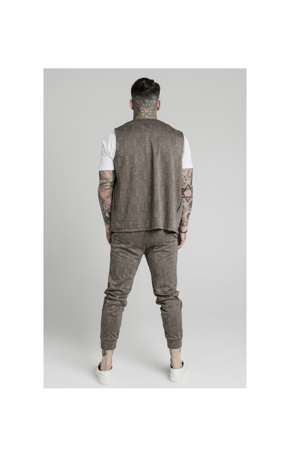 Load image into Gallery viewer, SikSilk Smart Cuff Pants - Brown Dogtooth (6)