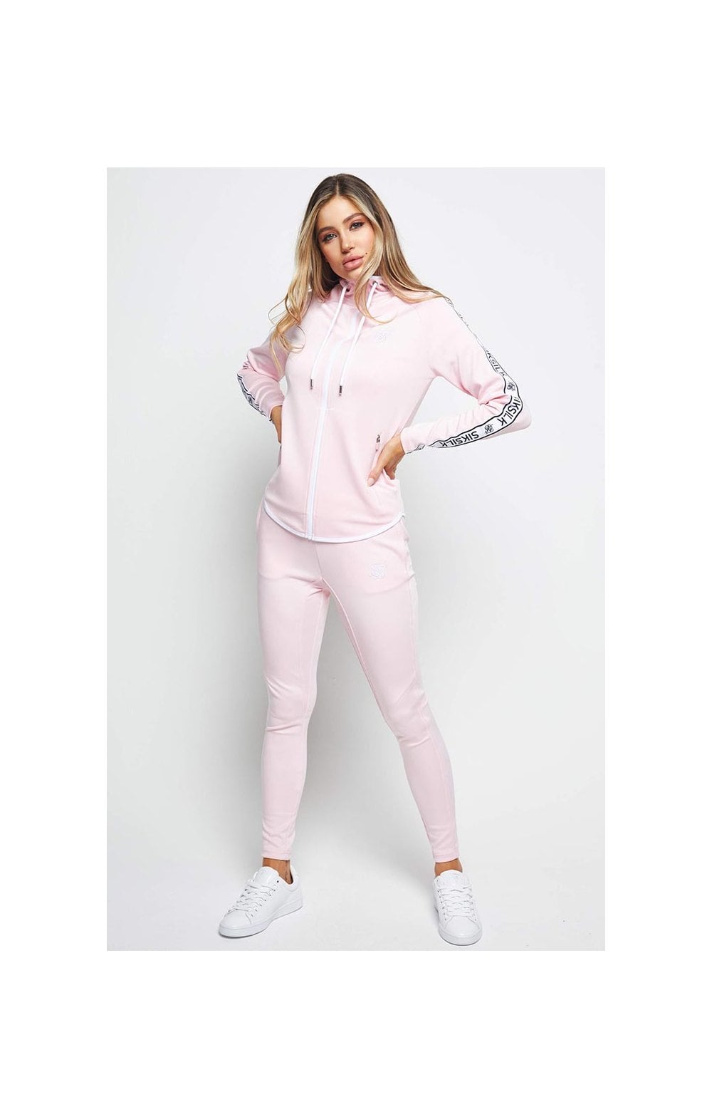 SikSilk Tape Athlete Jacket – Pink (2)