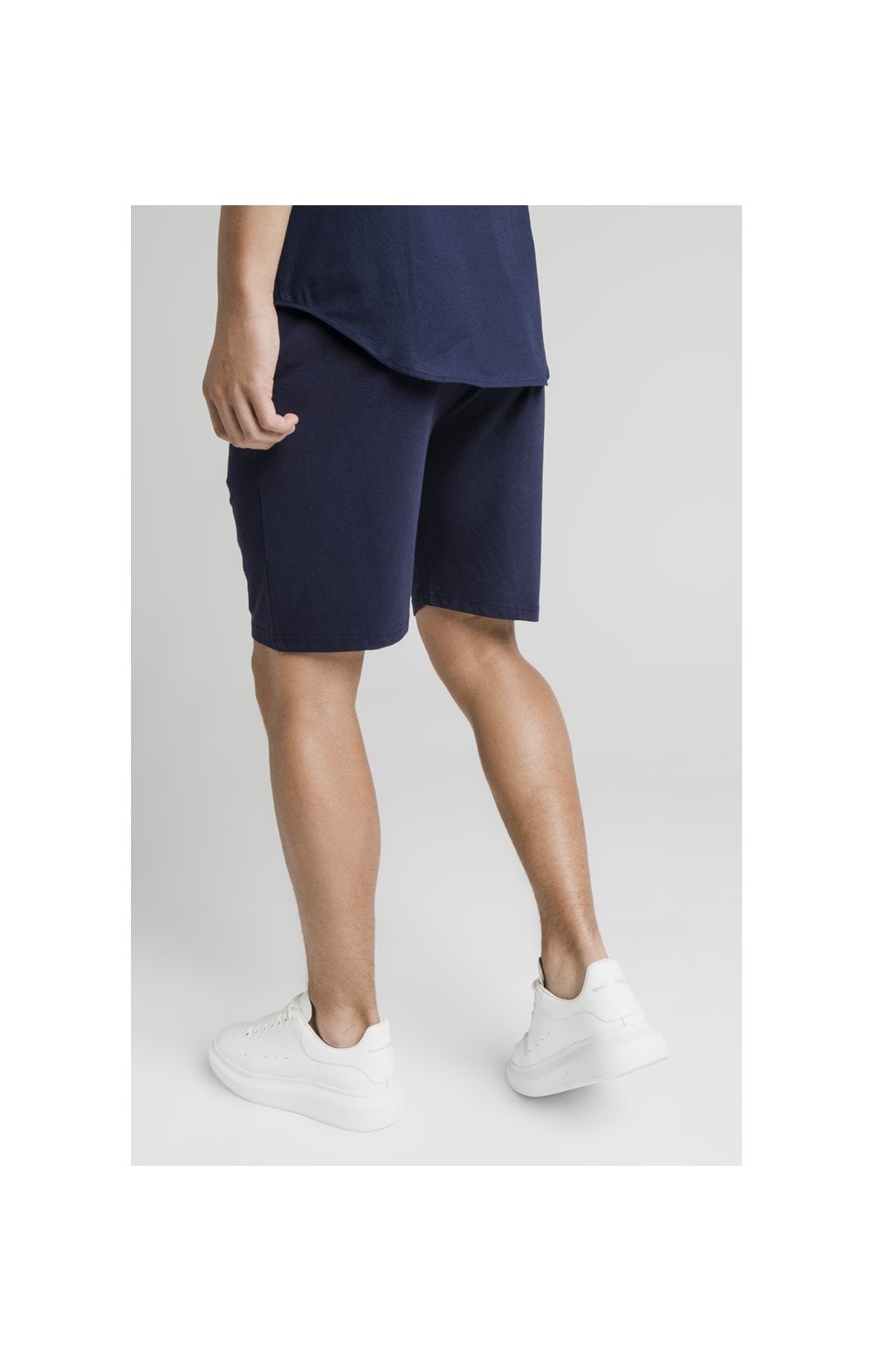 Illusive London Side Tape Jersey Shorts - Navy (3)