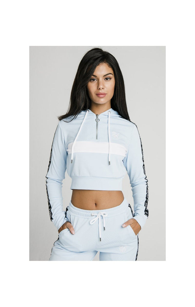 SikSilk Sky Tape Track Top - Light Blue