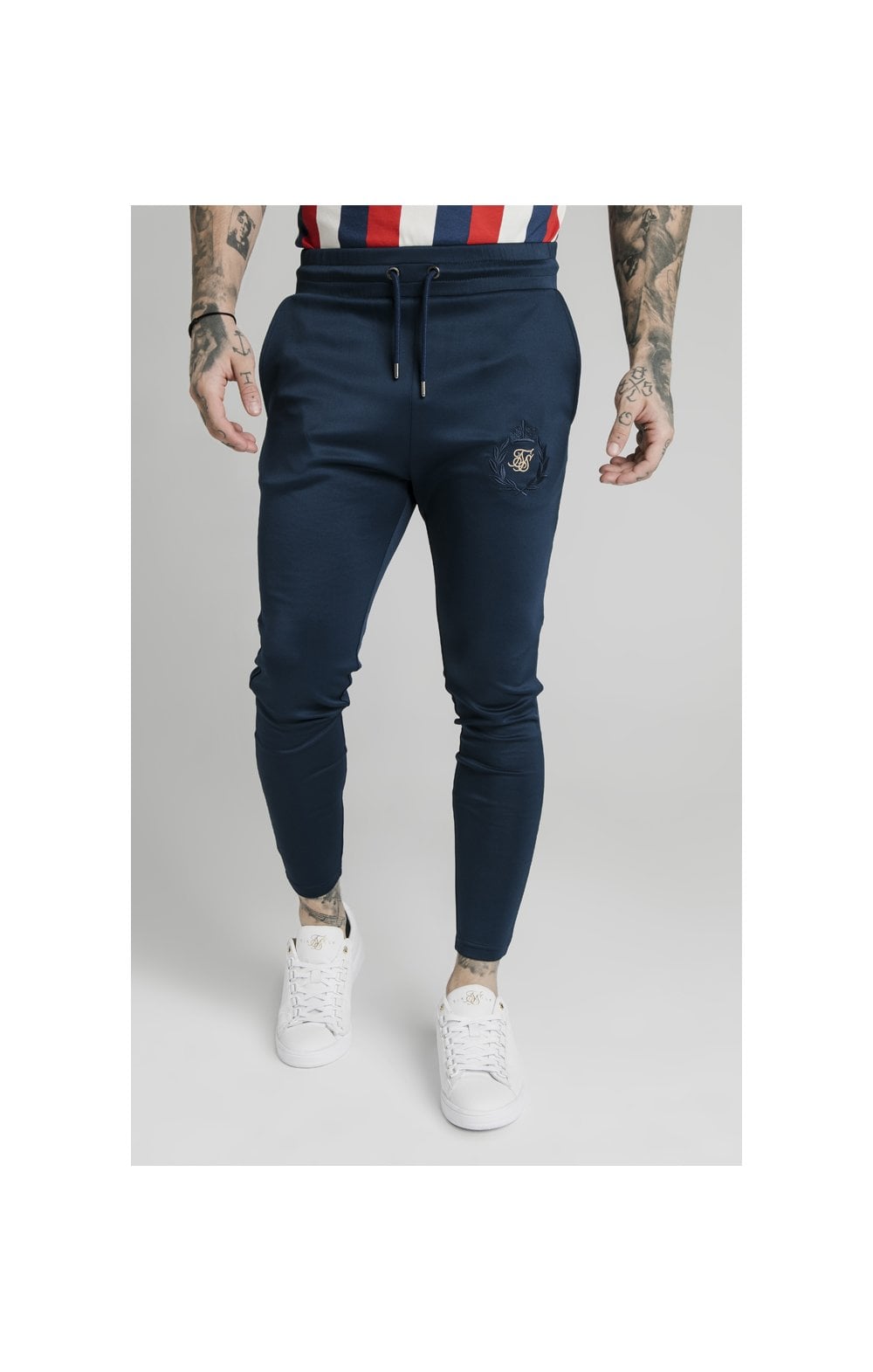 SikSilk Athlete Track Pants Navy SikSilk NZ - Main Image