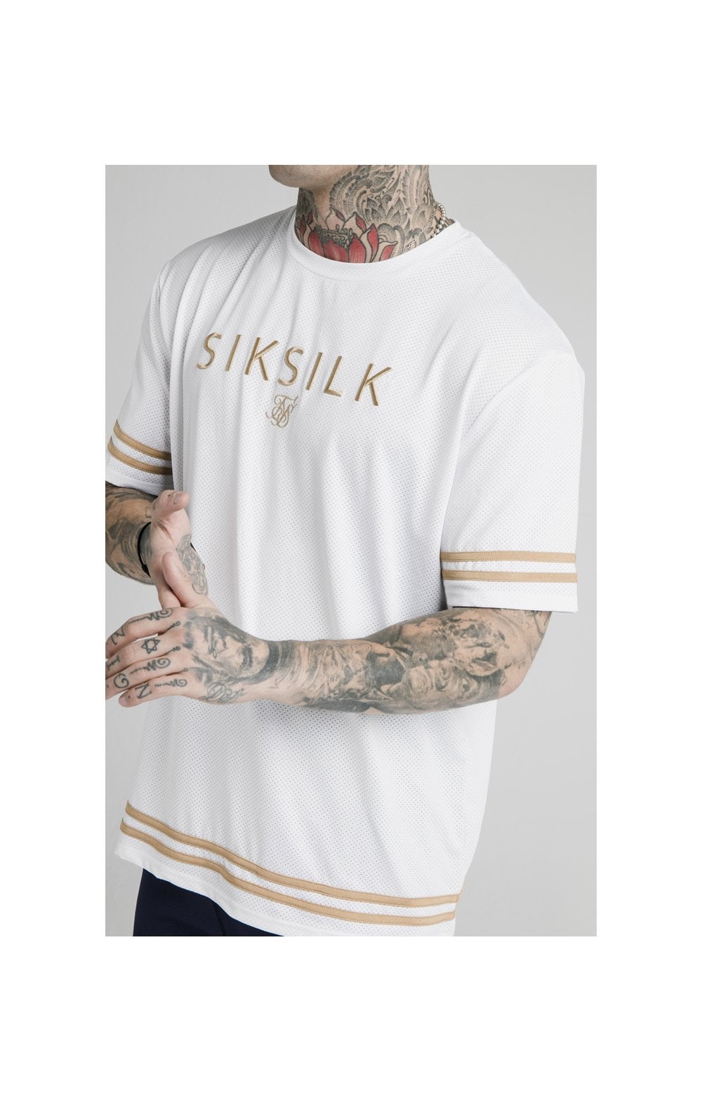 Load image into Gallery viewer, SikSilk S/S Essential Tee - White (1)