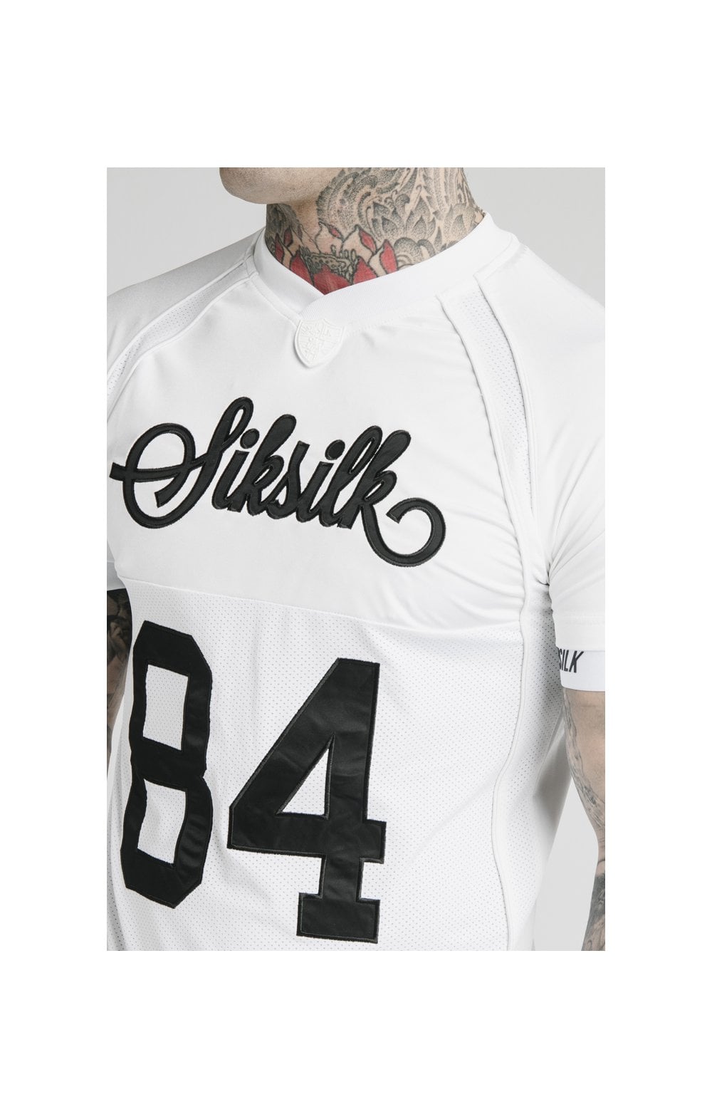 SikSilk Stretch Tee - White (1)