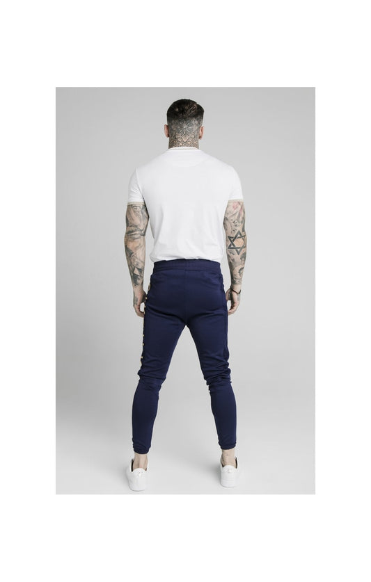 White Ribbed Muscle Fit T-Shirt