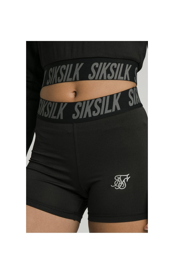 SikSilk Tape Gym Shorts - Black