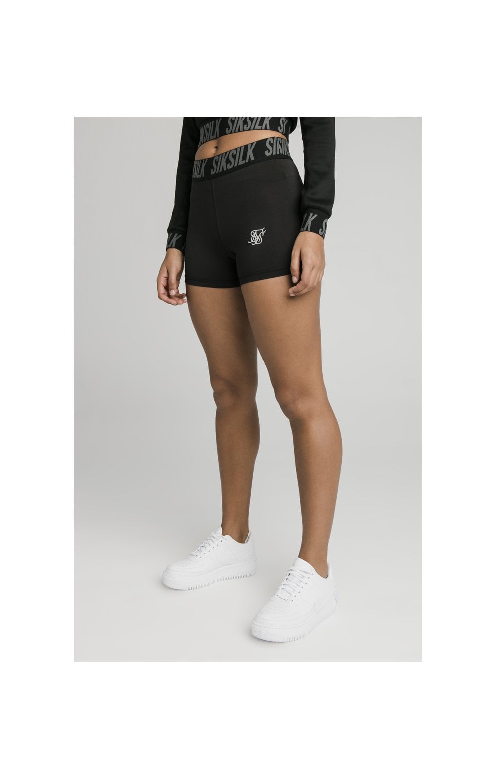 SikSilk Tape Gym Shorts - Black (1)