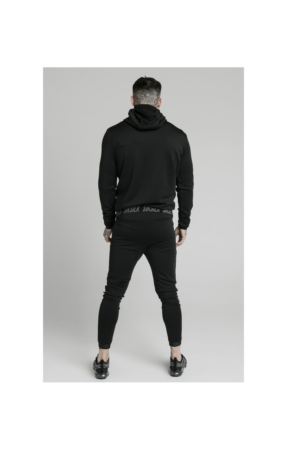 Load image into Gallery viewer, SikSilk Agility Active Zip Through Hoodie - Black (5)