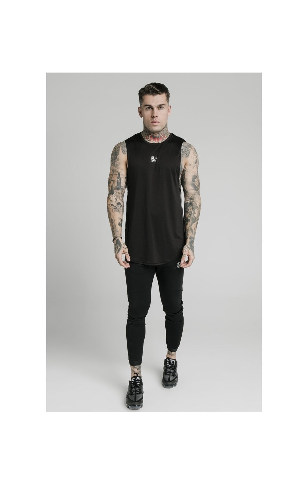 Load image into Gallery viewer, SikSilk Active Poly Sports Vest - Black (2)