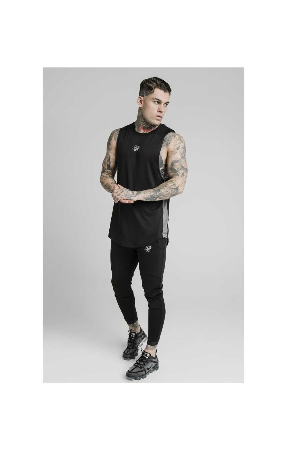 Load image into Gallery viewer, SikSilk Active Poly Sports Vest - Black (3)