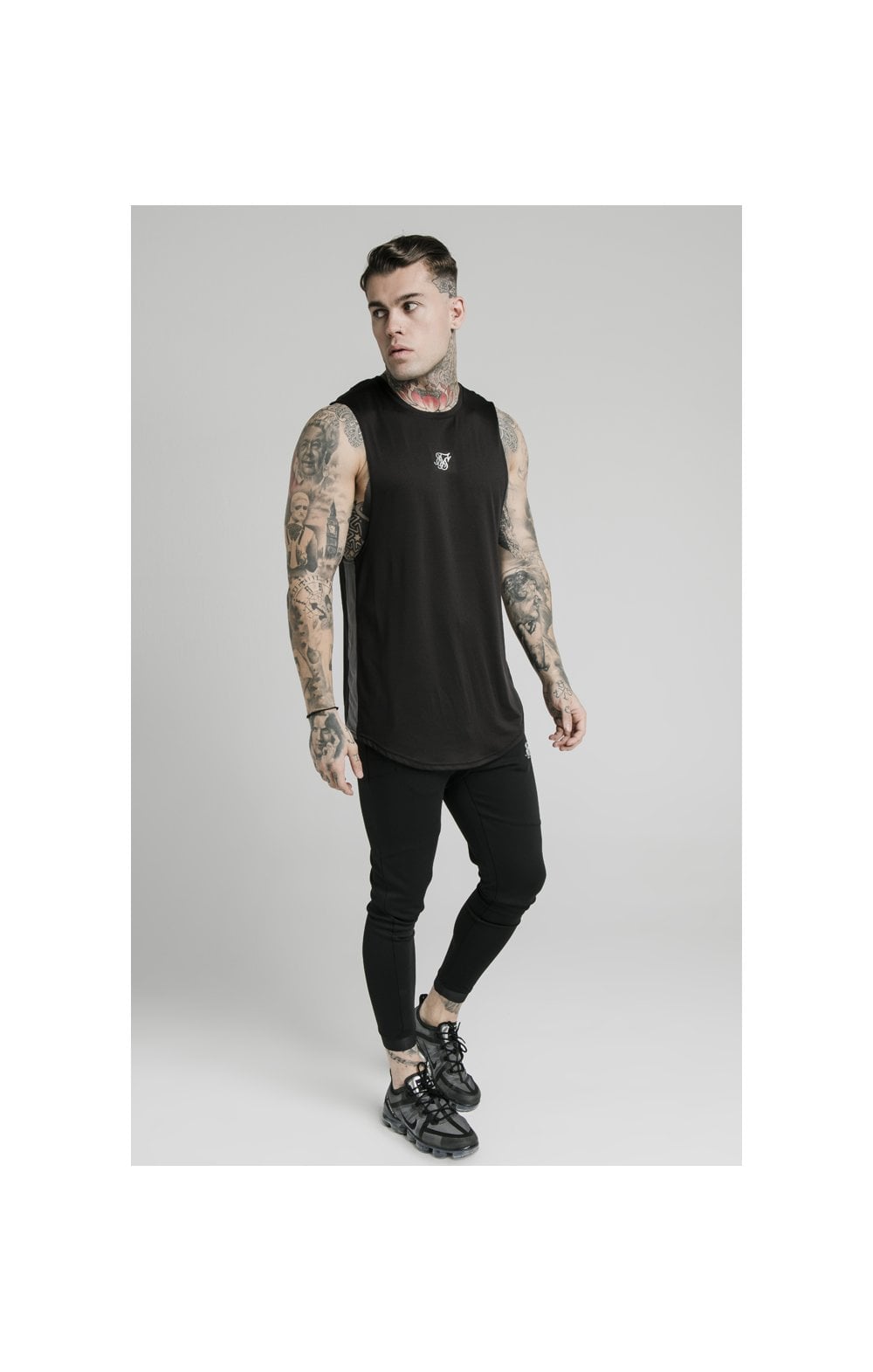Load image into Gallery viewer, SikSilk Active Poly Sports Vest - Black (4)