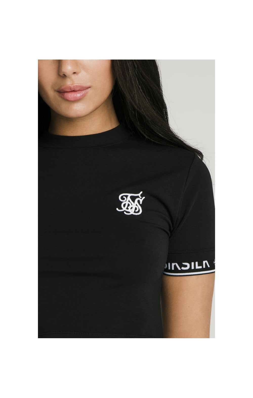 Load image into Gallery viewer, Black Essential Crop T-Shirt (1)