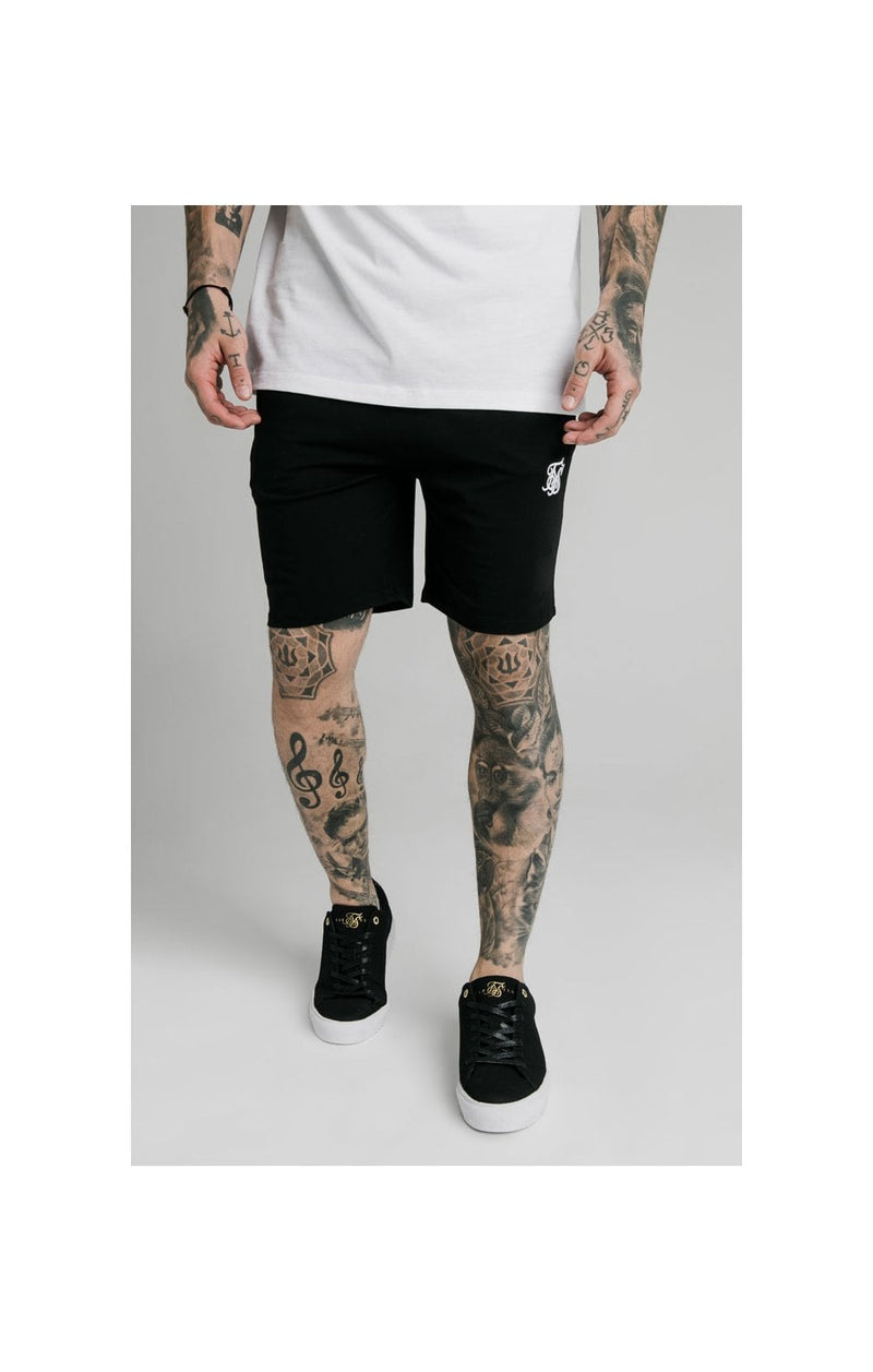 Black Essential Jersey Short