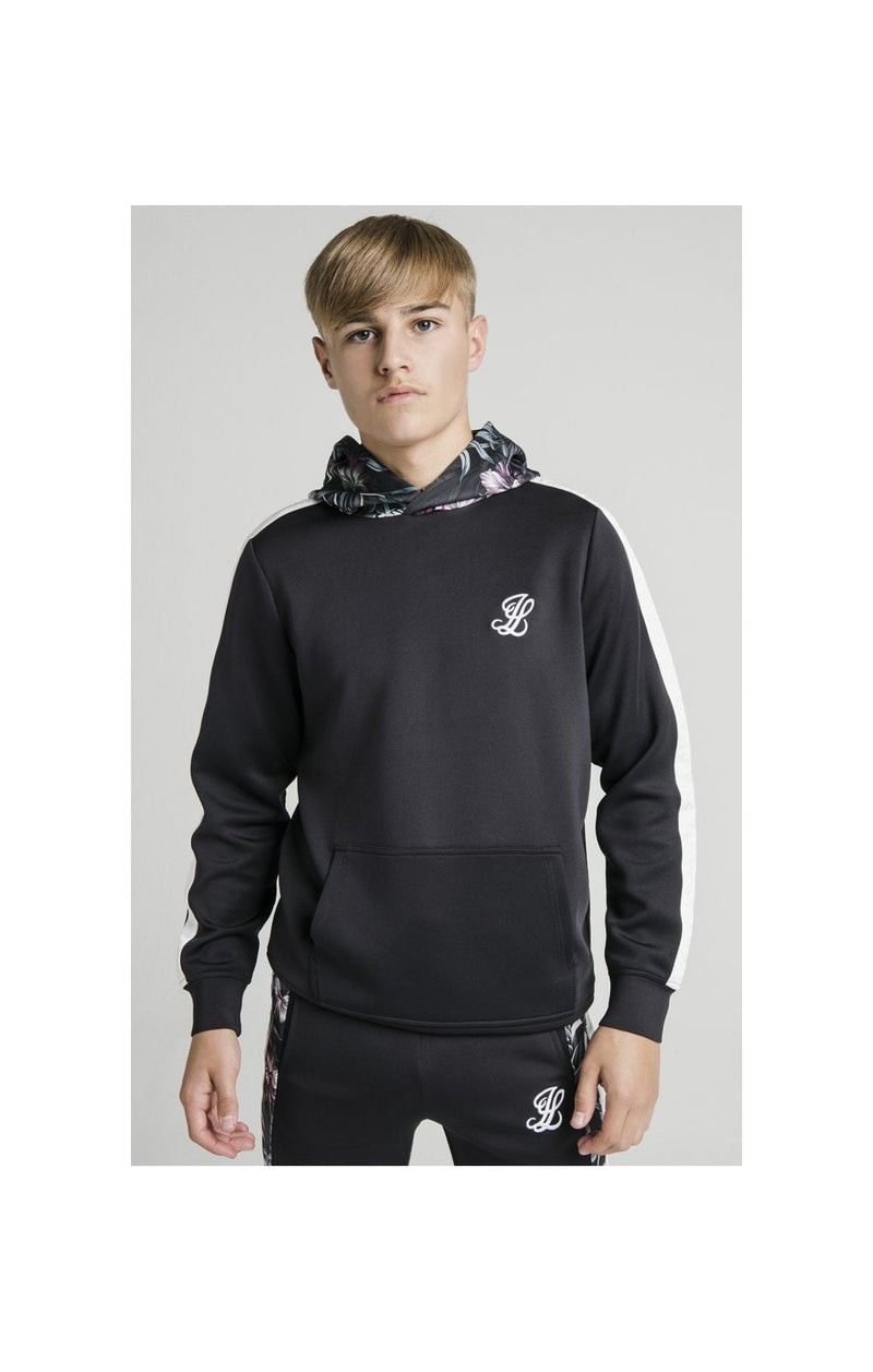 Illusive London Dark Tropical Taped Hoodie - Navy